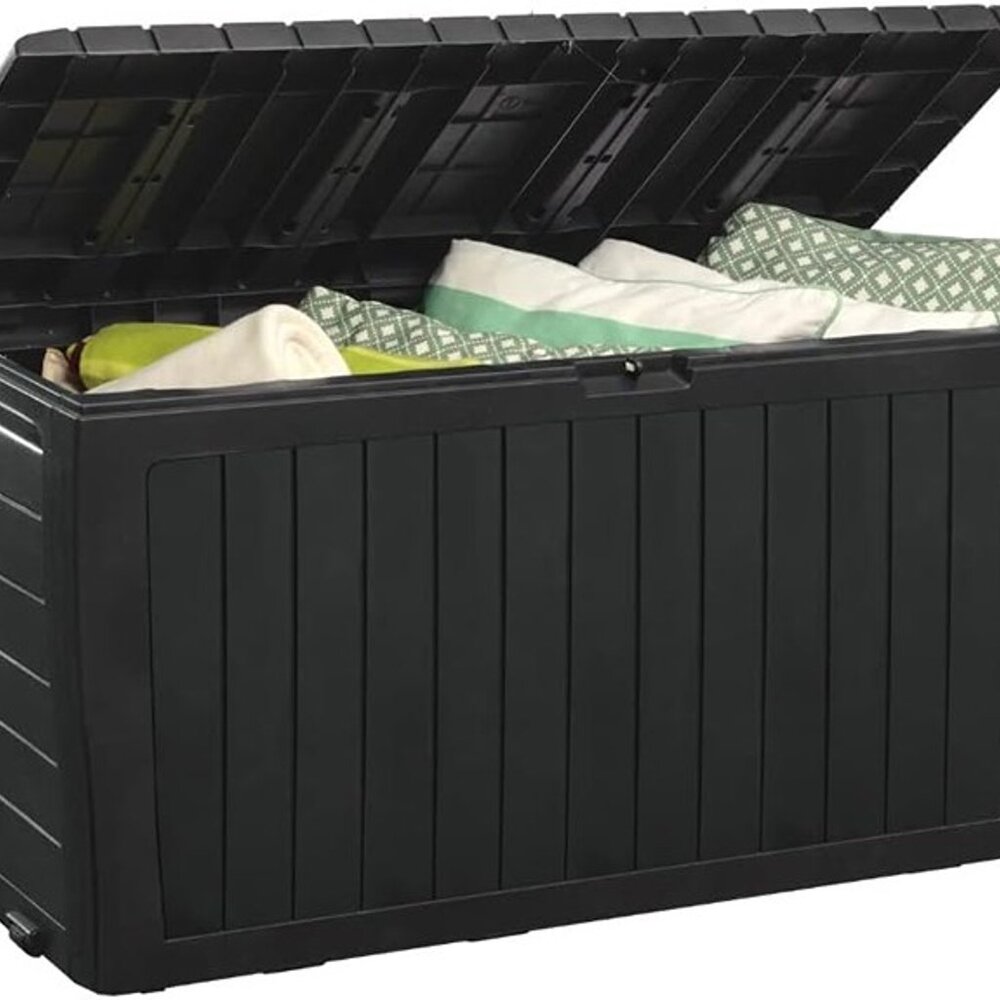NEW Resin Deck Box-Organization and Storage for Patio Furniture Outdoor Cushions - Picture 4 of 9